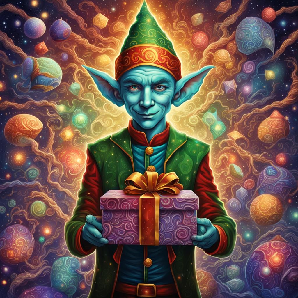 DMT Elf Offering a Gift
