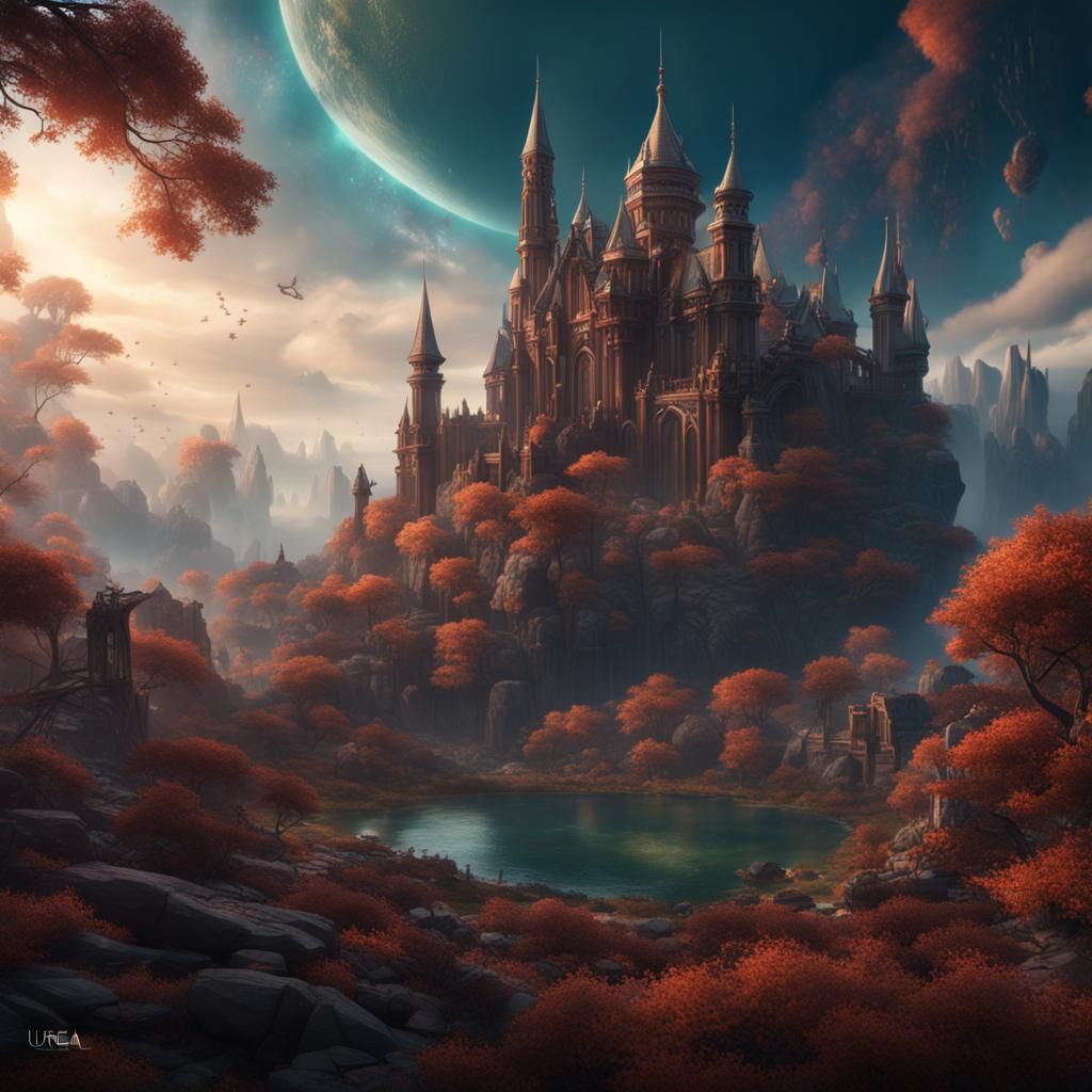 Fantastical World Revealed in Matte Painting