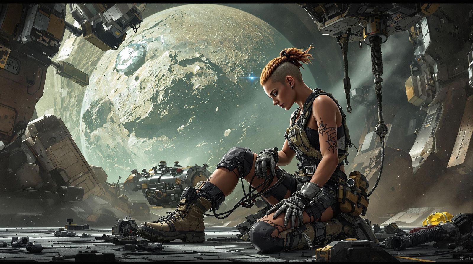 Space Mechanic Repairs Plasma Drive on Ceres