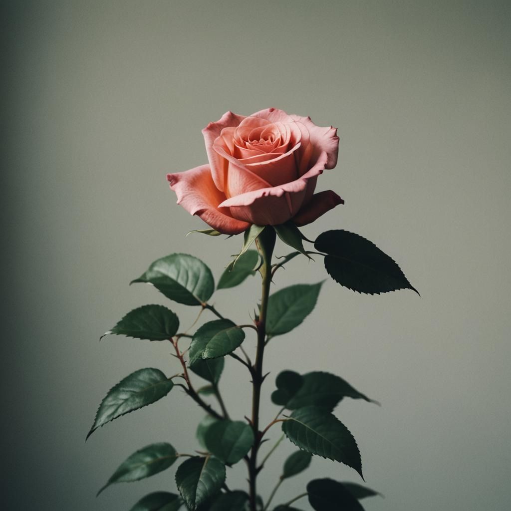 Cinematic Rose Close-Up: Film Still Quality