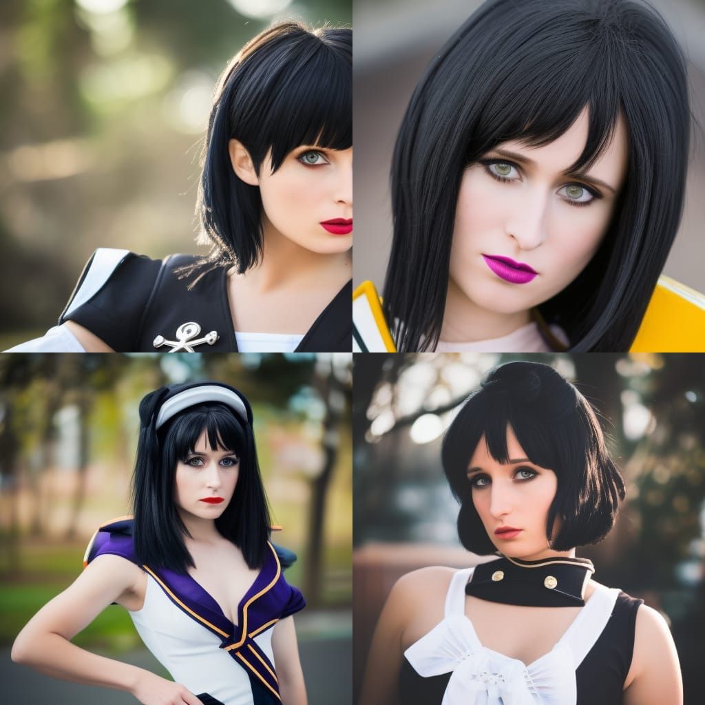 Rita Volk as Sailor Saturn in 80s Style