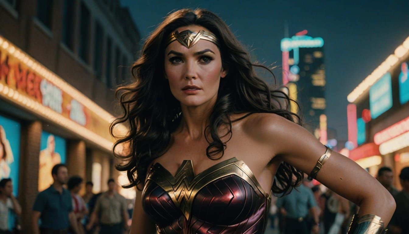 Wonder Woman in Cinematic Hyperrealism