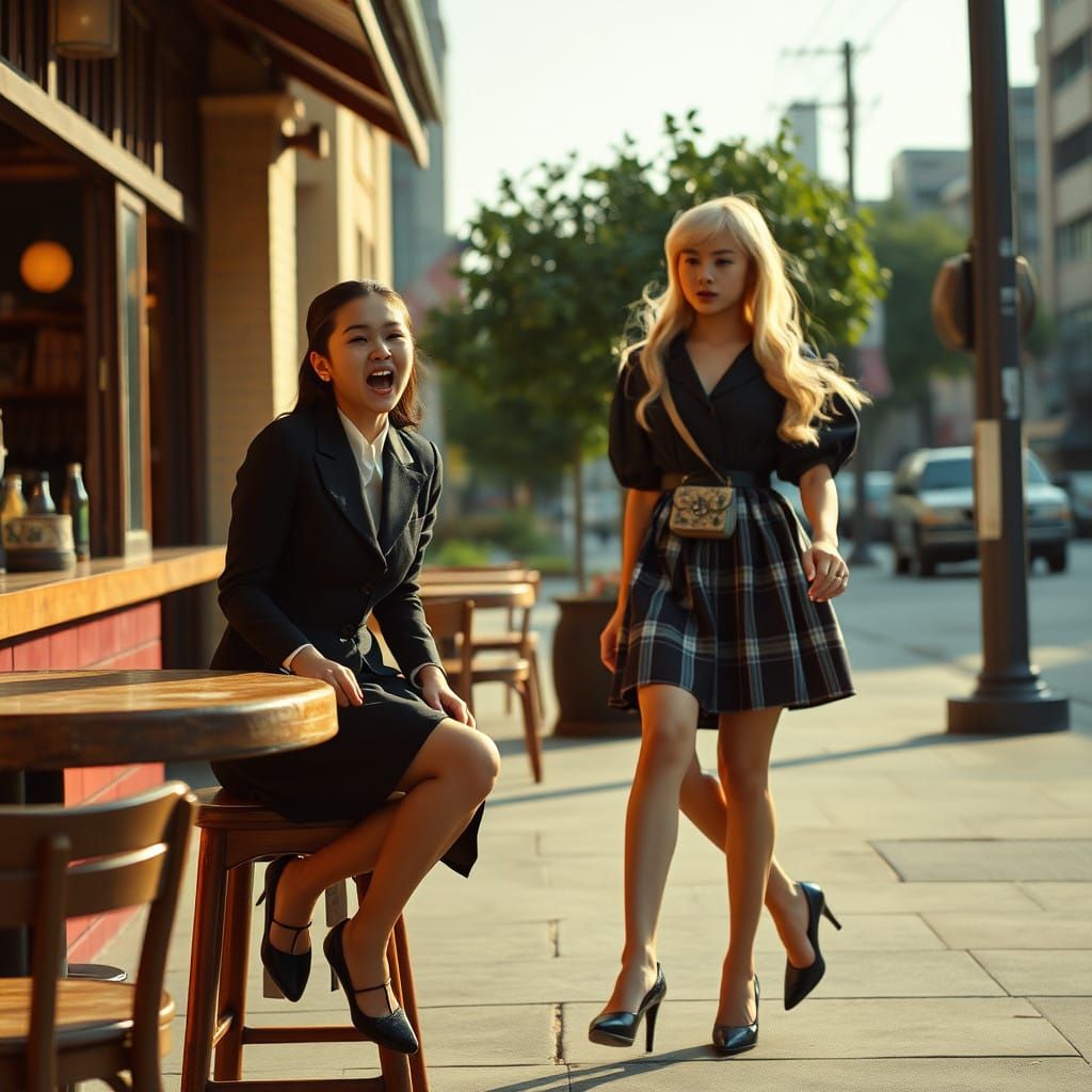 Epic Portrait of Daring Youth in Retro Revival Style