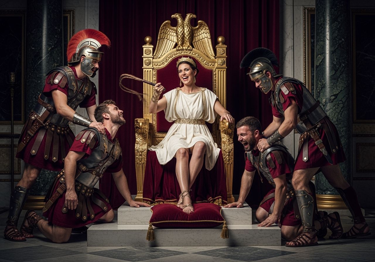 Empress Messalina's Opulent Throne Room: A Moment of Cruelty