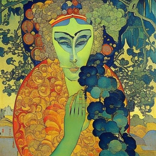 Fruit Vampire Ponders Quantum Physics in a Surrealist Master...