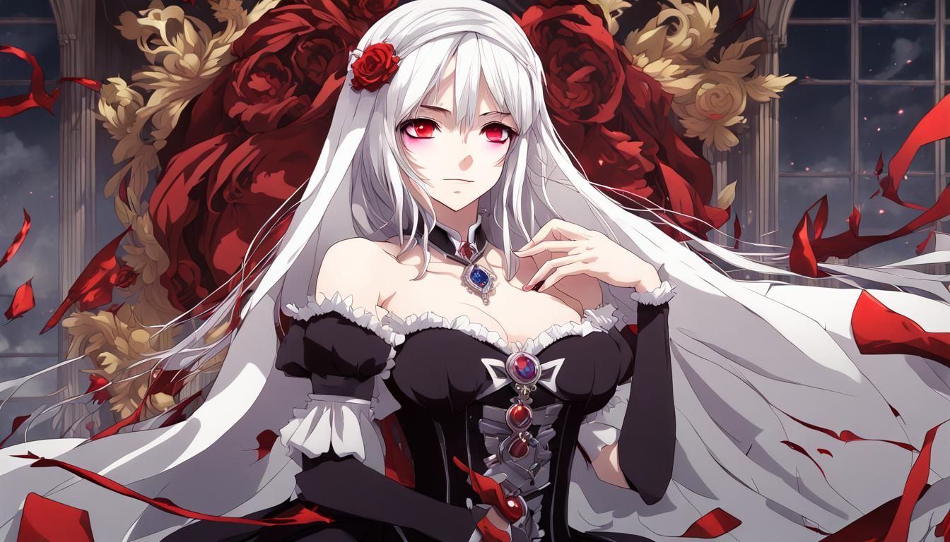 Shalltear Bloodfallen in Anime Style
