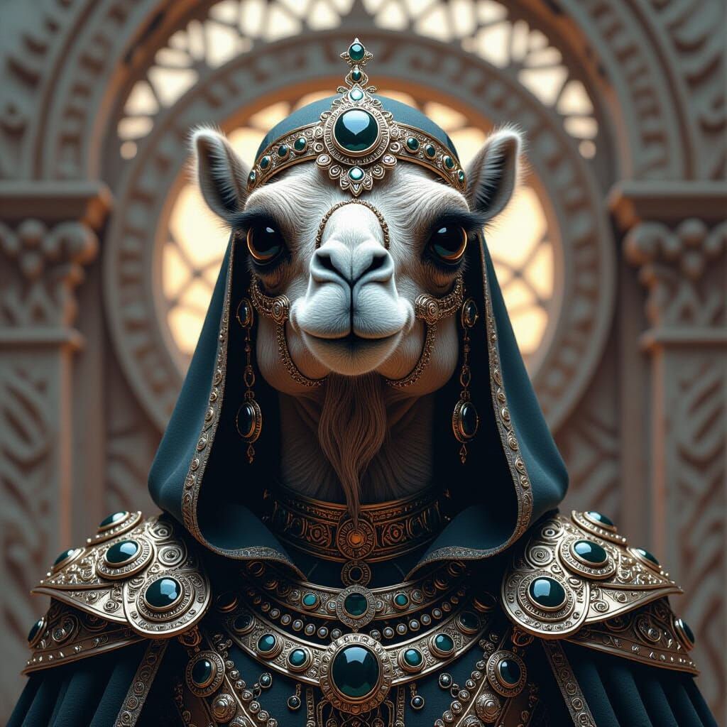 Regal Alien Camel King Portrait