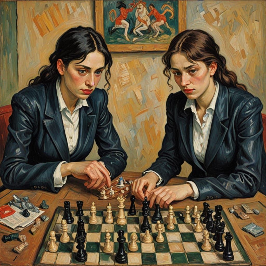 Philosophical Chess Game with Existential Themes