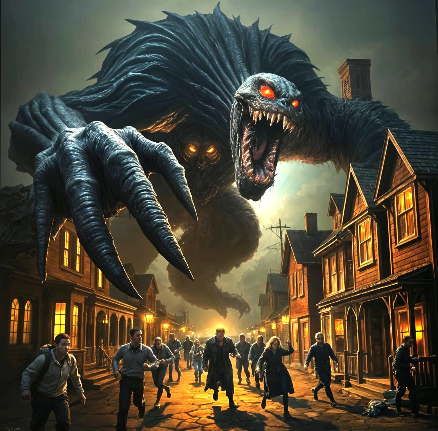 Tenebrism Masterpiece: The Monstrous Devastation of a New En...