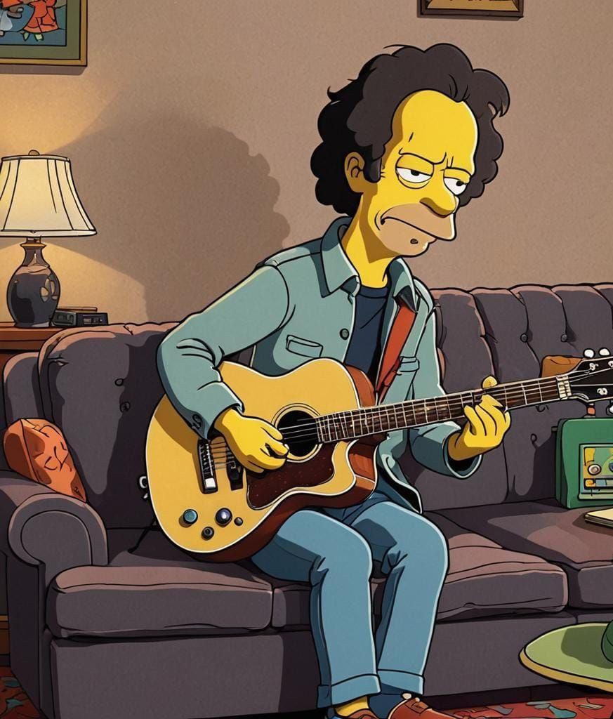 Ray Davies as a Simpsons Character