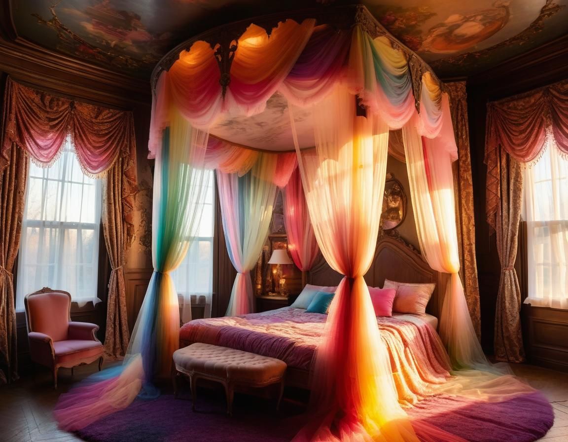 Princess's Magical Bedroom in Castle Tower