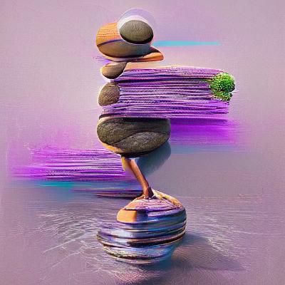 Balanced Abstract Composition in Vibrant Colors