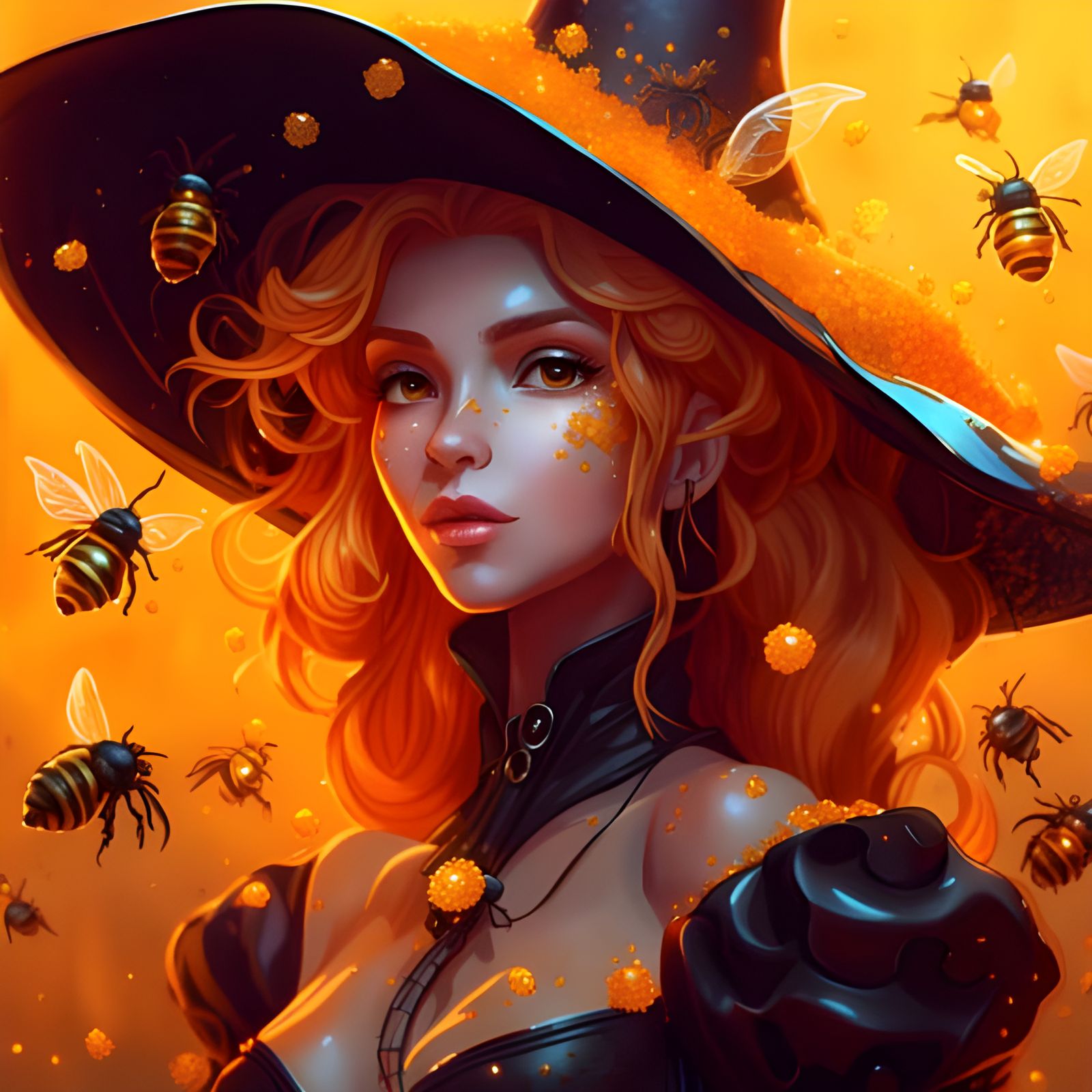 Majestic Queen Bee Portrait