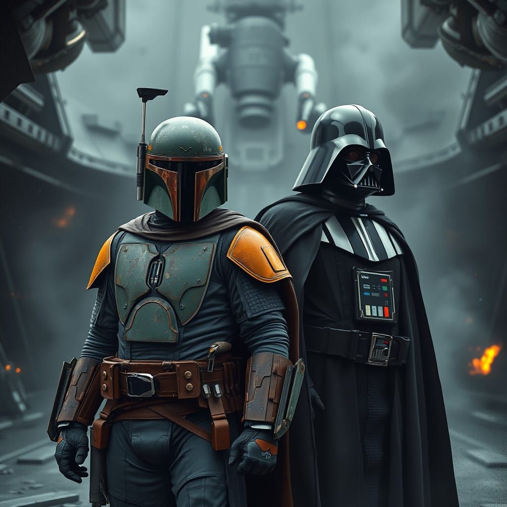 Boba Fett and Darth Vader: Gritty Sci-Fi Realism