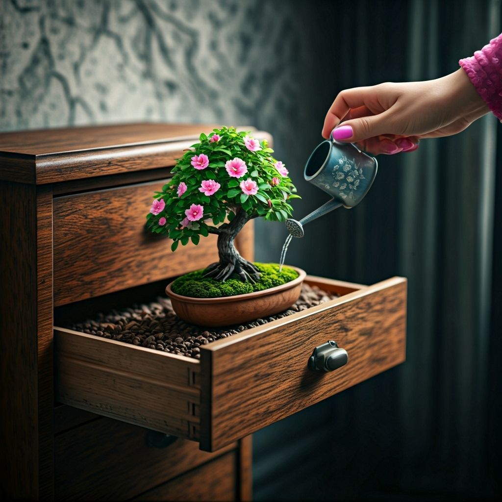 Bonsai in a drawer