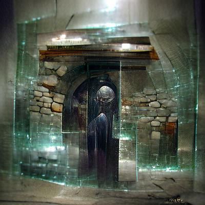 Sinister Vault of Glass Door Opens
