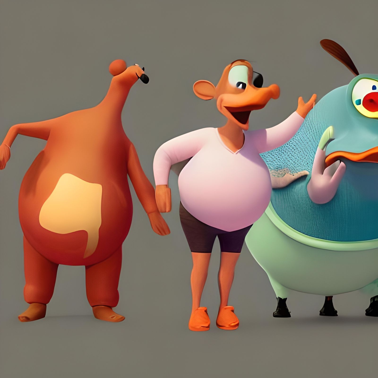 Moosey Knuckle, Mrs. Camel Toe, and Plutonium "Fat Head" Joe...