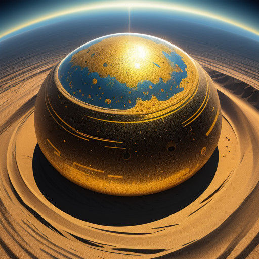 Surreal Desert UFO in Vibrant, Dreamlike Hues