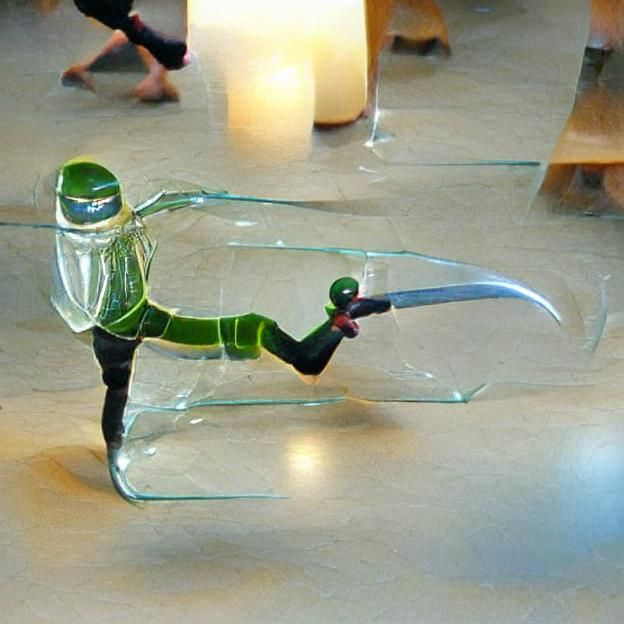 Glass Ninja: A Study in Transparency and Form