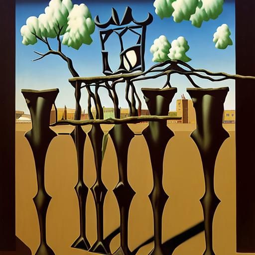 AI Image Inspired by Magritte