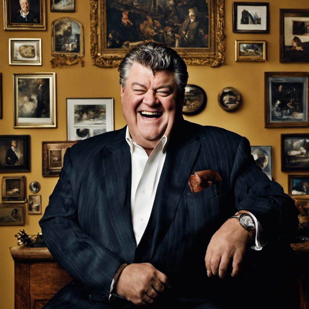 Hyperdetailed Portrait of Actor Robbie Coltrane