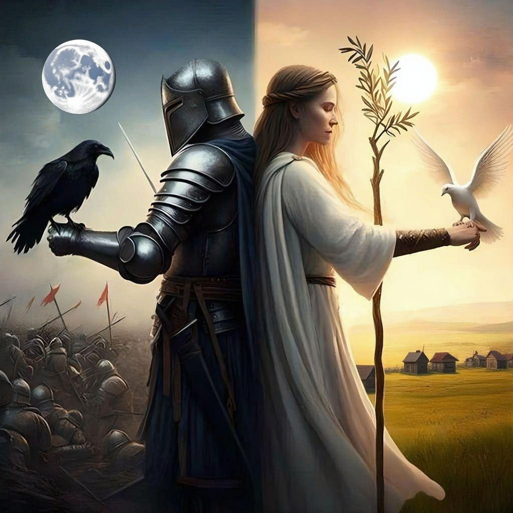 Monochromatic Portrait in Pink, Gray, and White