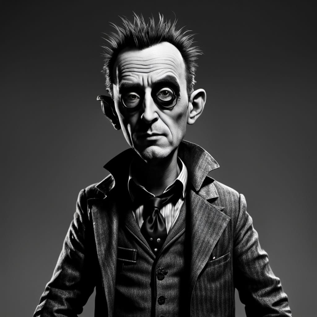 Derek Deadman in the Style of Tim Burton