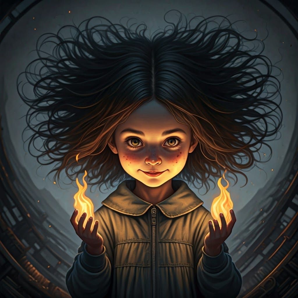 Mischievous Girl Ignites Dystopian Flames