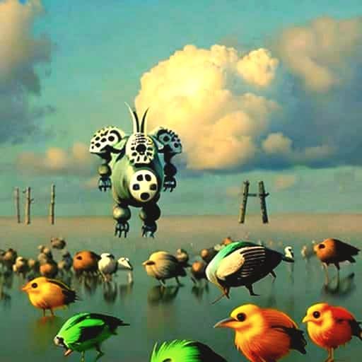 Abstract Image Created From the Prompt 'Weird'