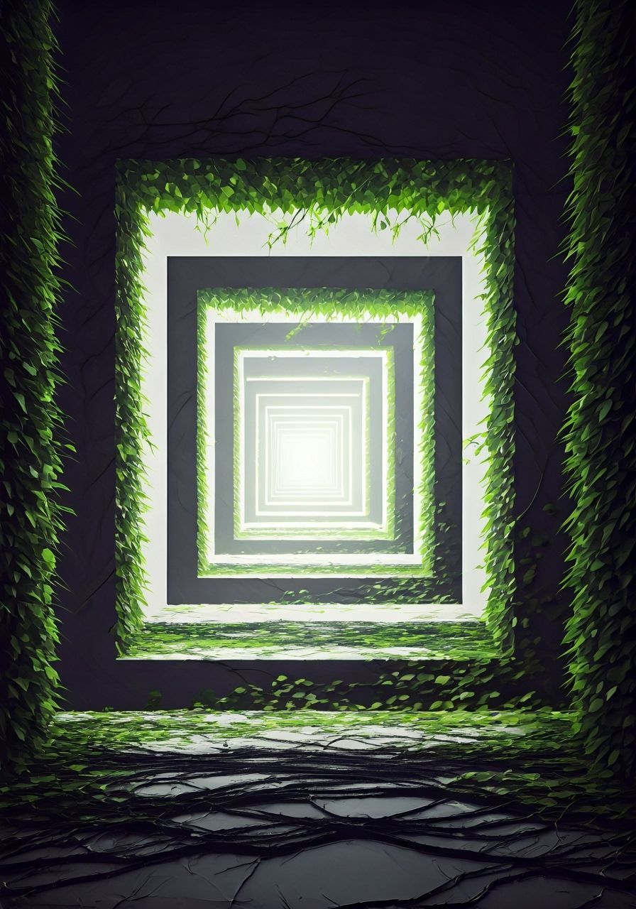 Neongray Hallucinating Vines That Shine