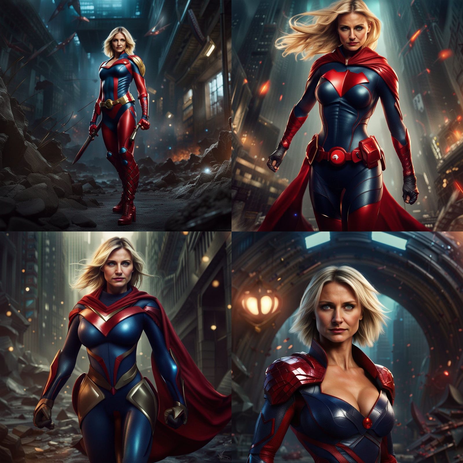 Cameron Diaz as Superheroine: Studio Photo