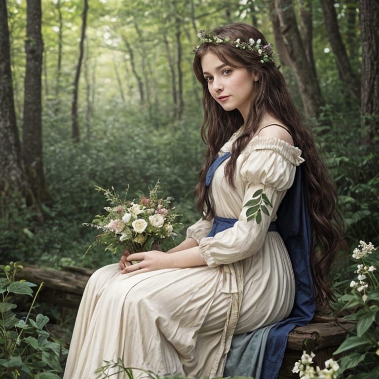 Kind Lovely Maiden Generated by AI