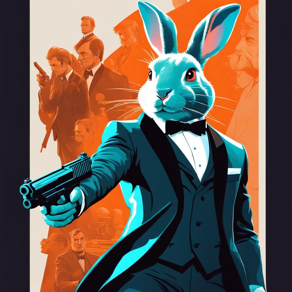 Bunny James Bond Film Poster Concept Art