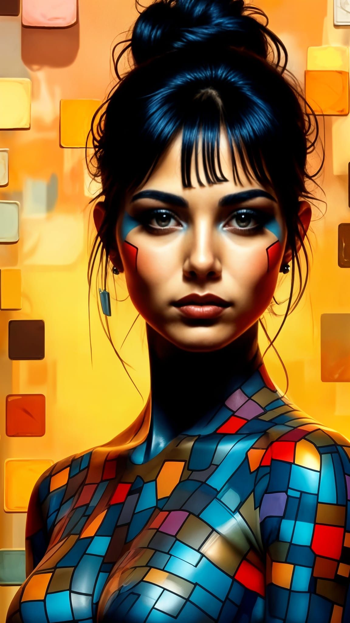 Portrait of a Woman Facing the Camera