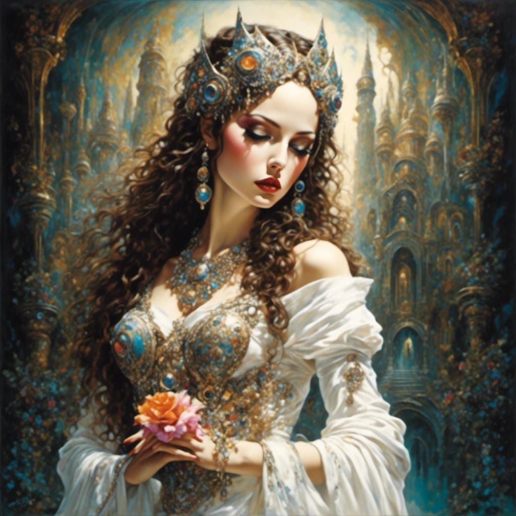 Psychedelic Fantasy Castle: A Vibrant Dreamscape