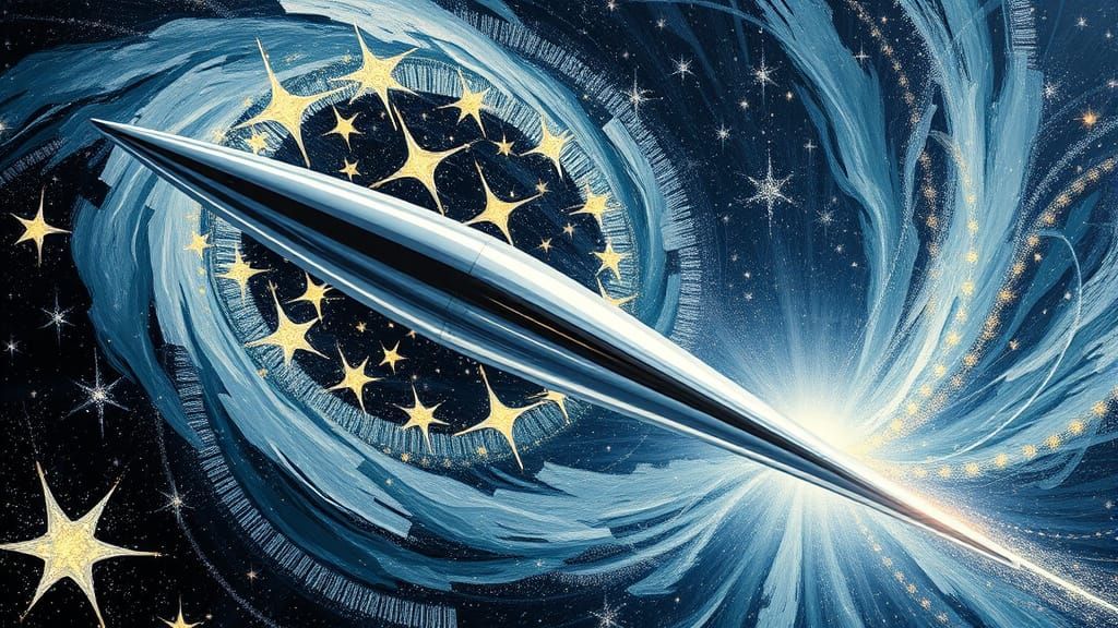 Macro closeup view. Sleek ogival long featureless smooth mis...