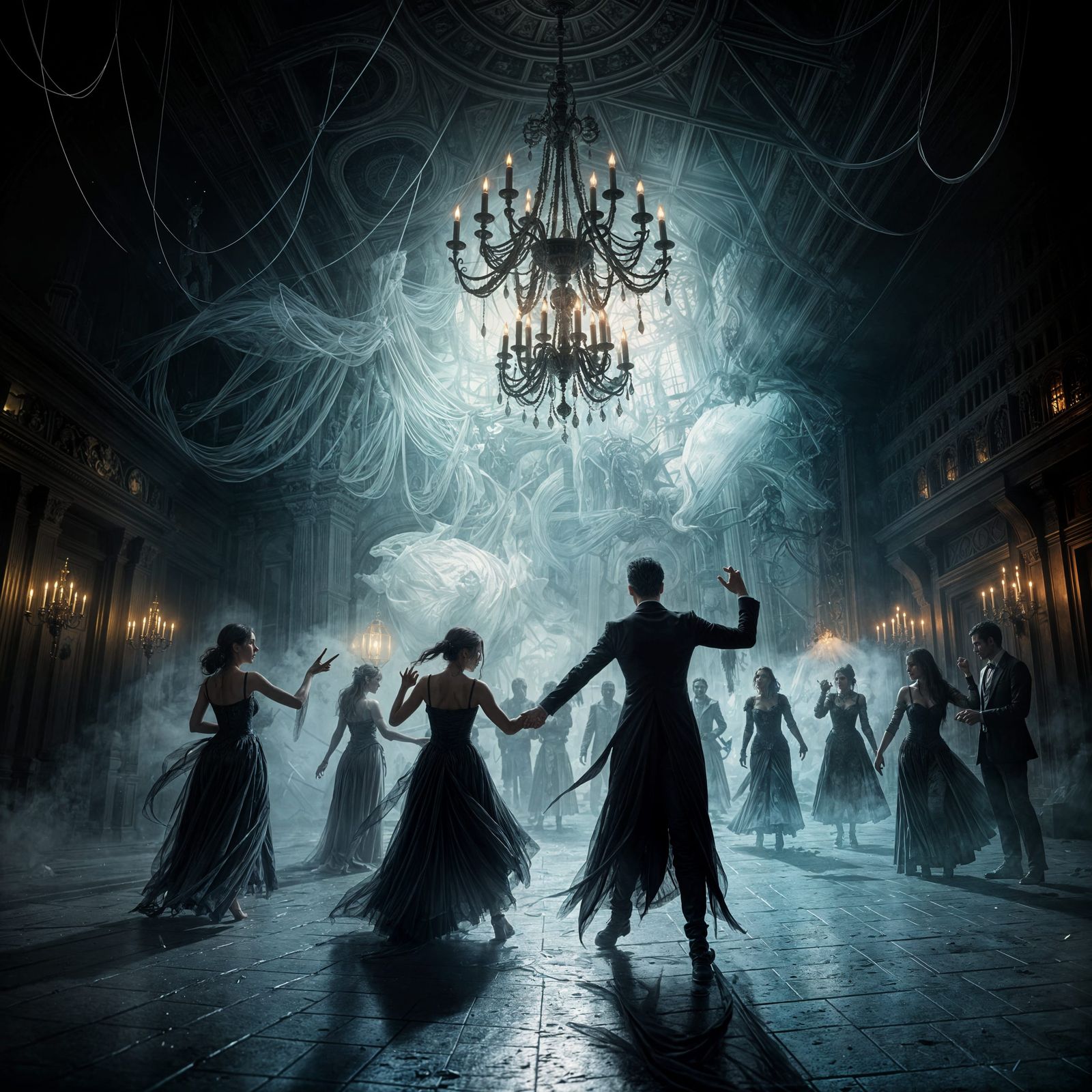Sinister Haunted New Year's Ball Scene