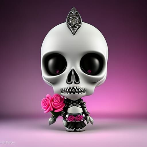 Cute skull doll