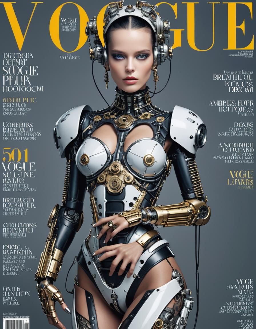 Biopunk Android Model on Vogue Cover