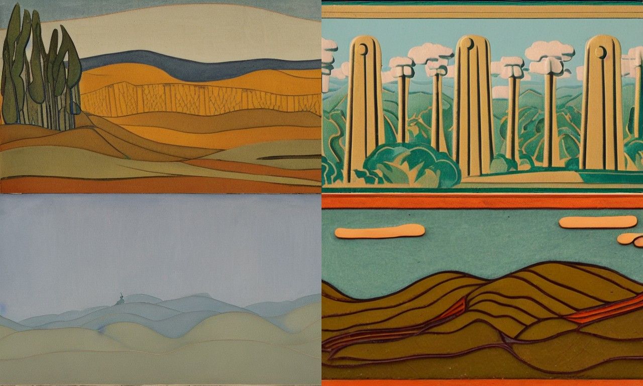 Berlin Secession Style Landscape Art
