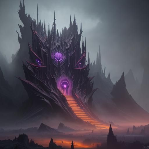 Menacing Villain in Detailed Matte Painting Style