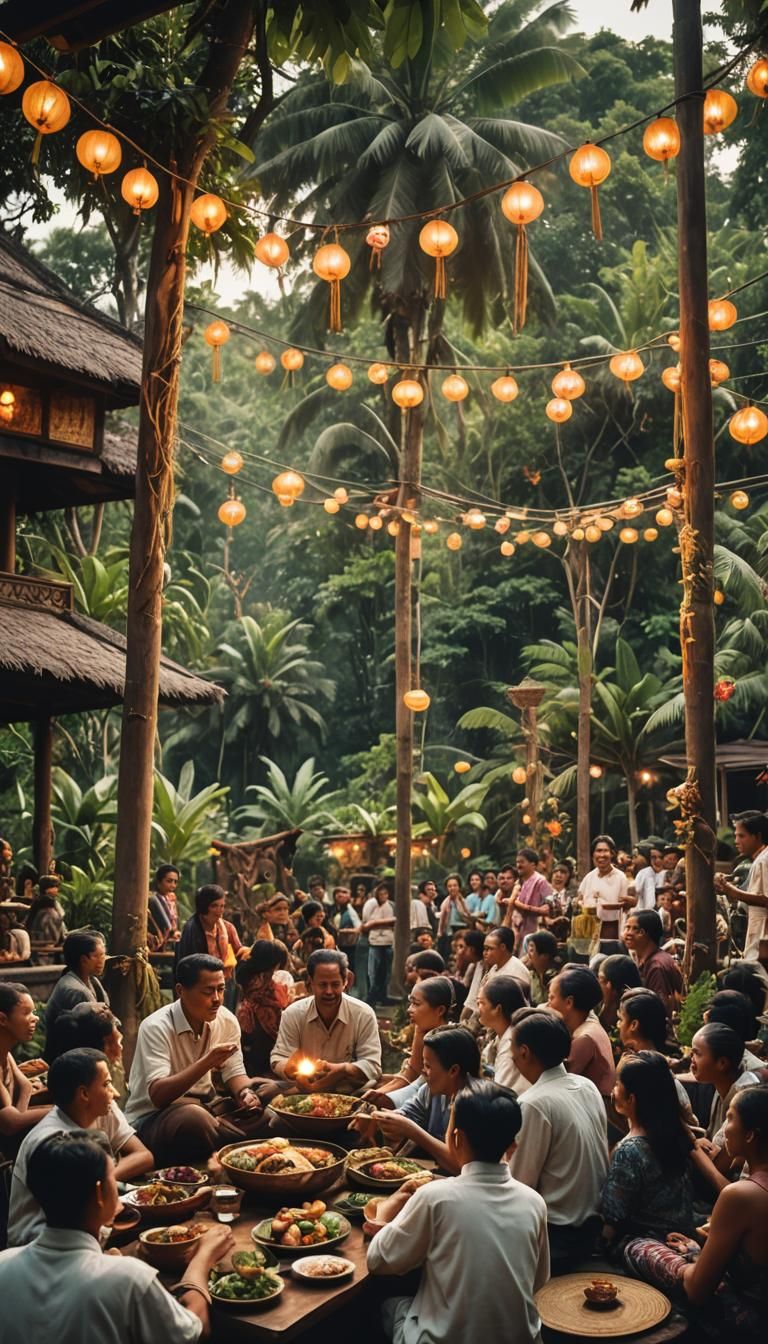 Para warga ring desa sedang ngaturang panganan agung ring piodalan warsa 🥰🥰🥰