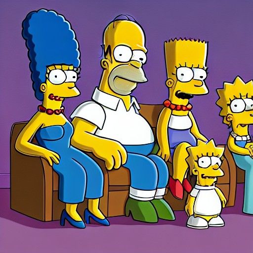 The Simpsons Family Portrait