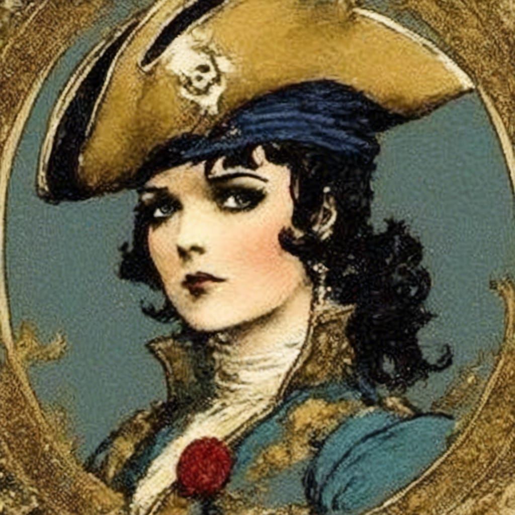Louise Brooks as Manga Pirate on Ship