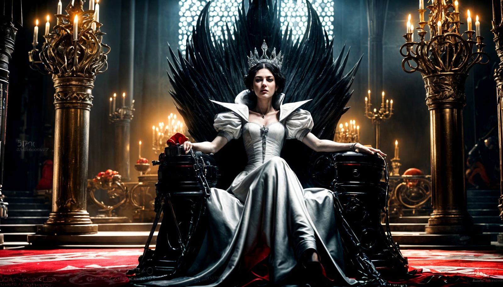 Snow White: Queen in Dark Throne Room