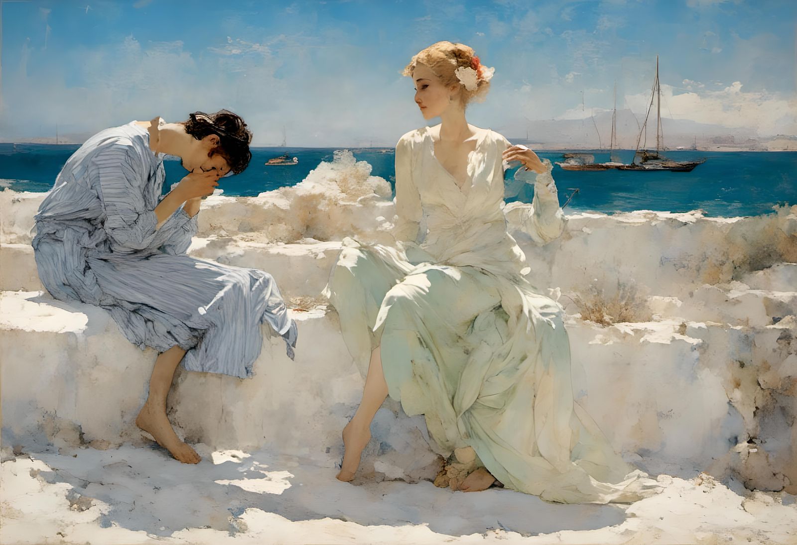 With indifference, Chrysame of Thessaly rejects the advances...