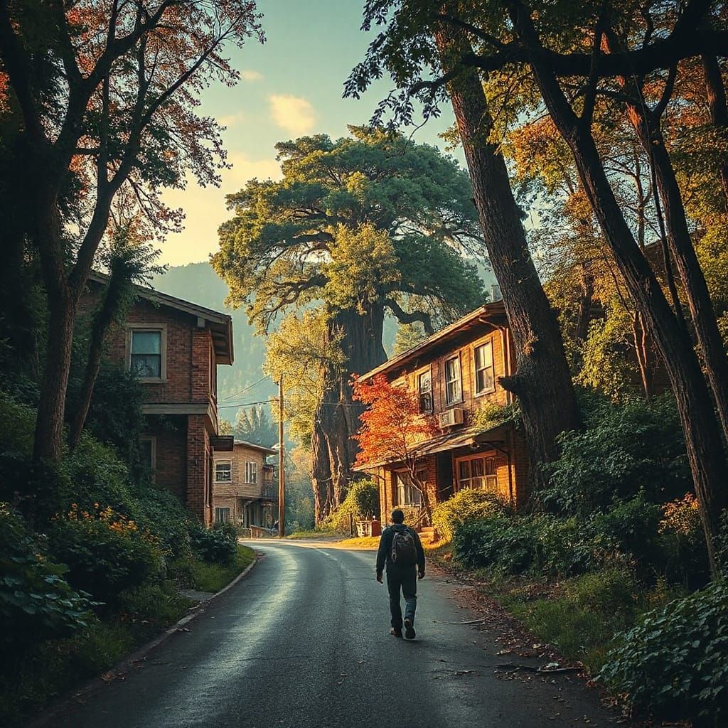 Nature Reclaims City in Post-Apocalyptic Digital Art