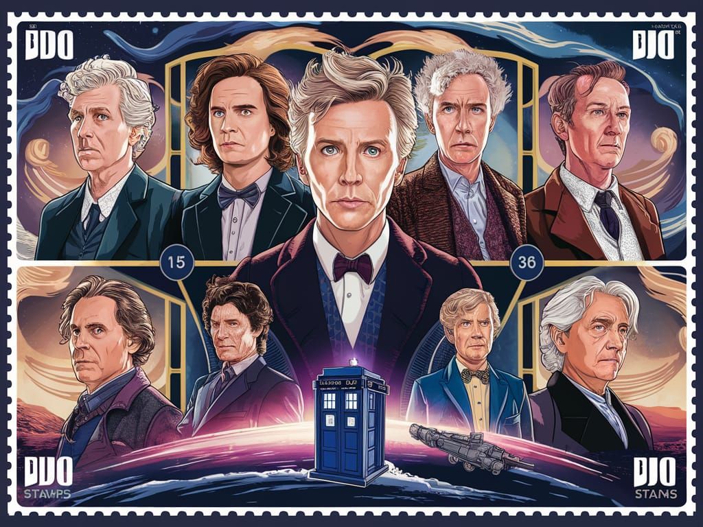 Doctor Who Time Lord Stamp Collection