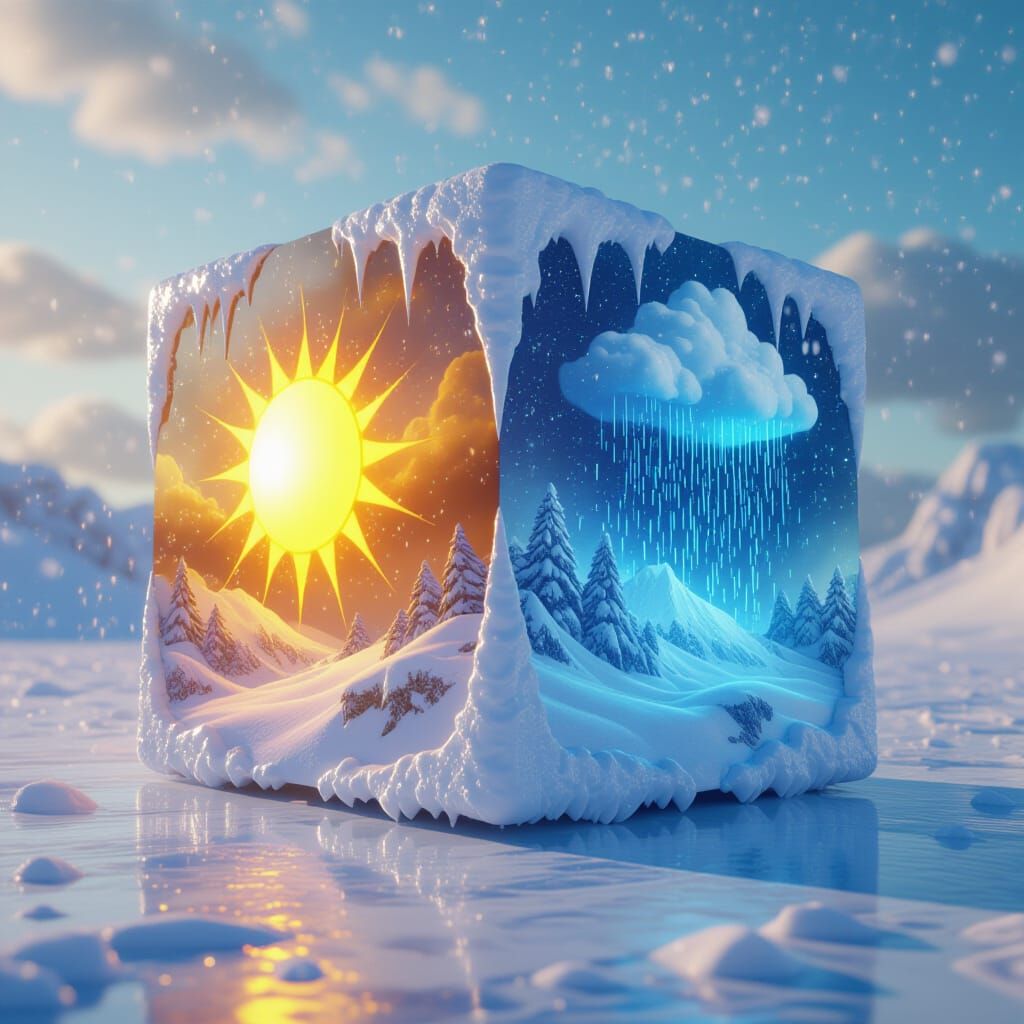 Weather Cube: Fantastical Matte Painting in Deep Color