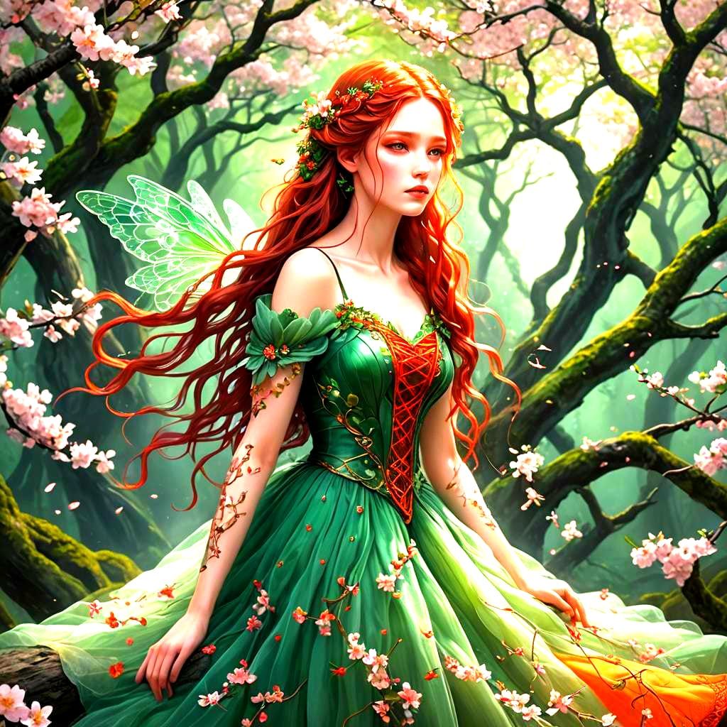 Emerald the wood fairy.